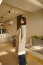 ROSIEYA (GREY) Essential Lapel Collar Coat By ZRA - Image 6