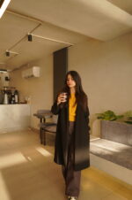 ROSIEYA (BLACK) Essential Lapel Collar Coat By ZRA