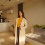 ROSIEYA (SAND-MARL) Essential Lapel Collar Coat By ZRA