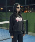Rosieya (Black) Bloom Hoodie - Image 3
