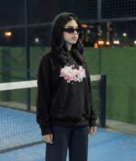 Rosieya (Black) Bloom Hoodie - Image 6