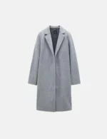 ROSIEYA (GREY) Essential Lapel Collar Coat By ZRA - Image 8